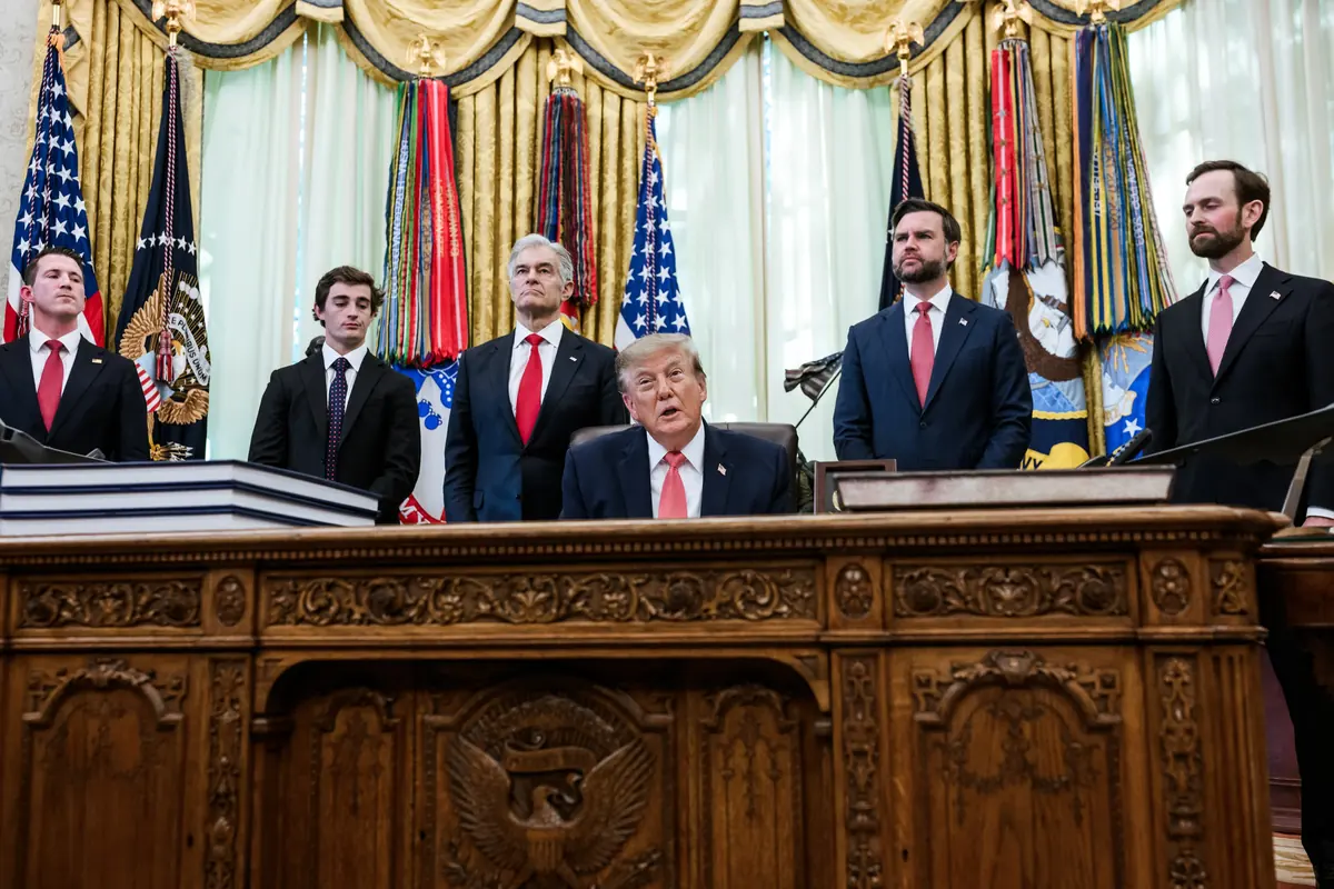 Nick Shirley in the Oval Office with President Donald Trump on October 20, 2026, when the White House announced its fraud reward program